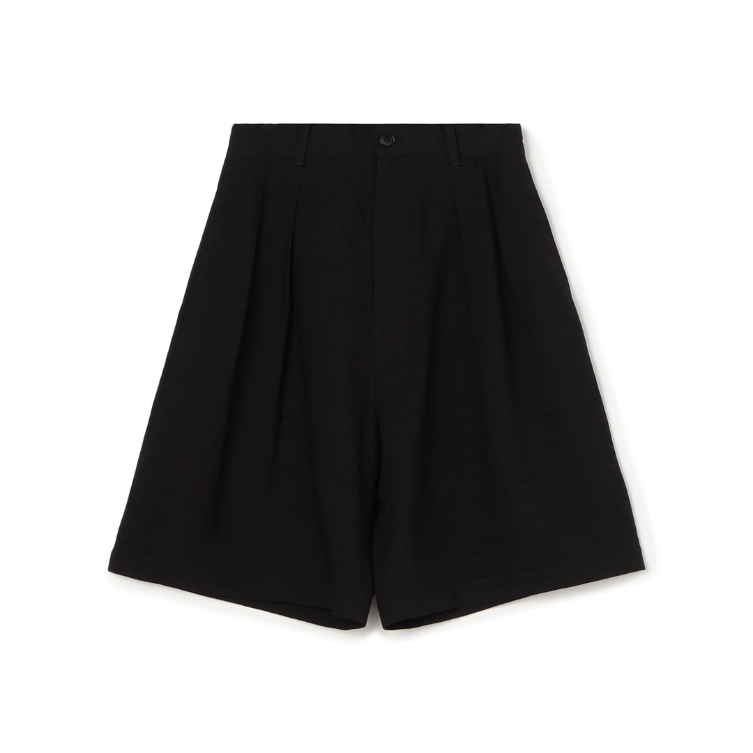 Women's Linen-Blend Double Pleated Shorts