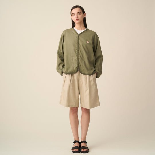 Women's Linen-Blend Double Pleated Shorts