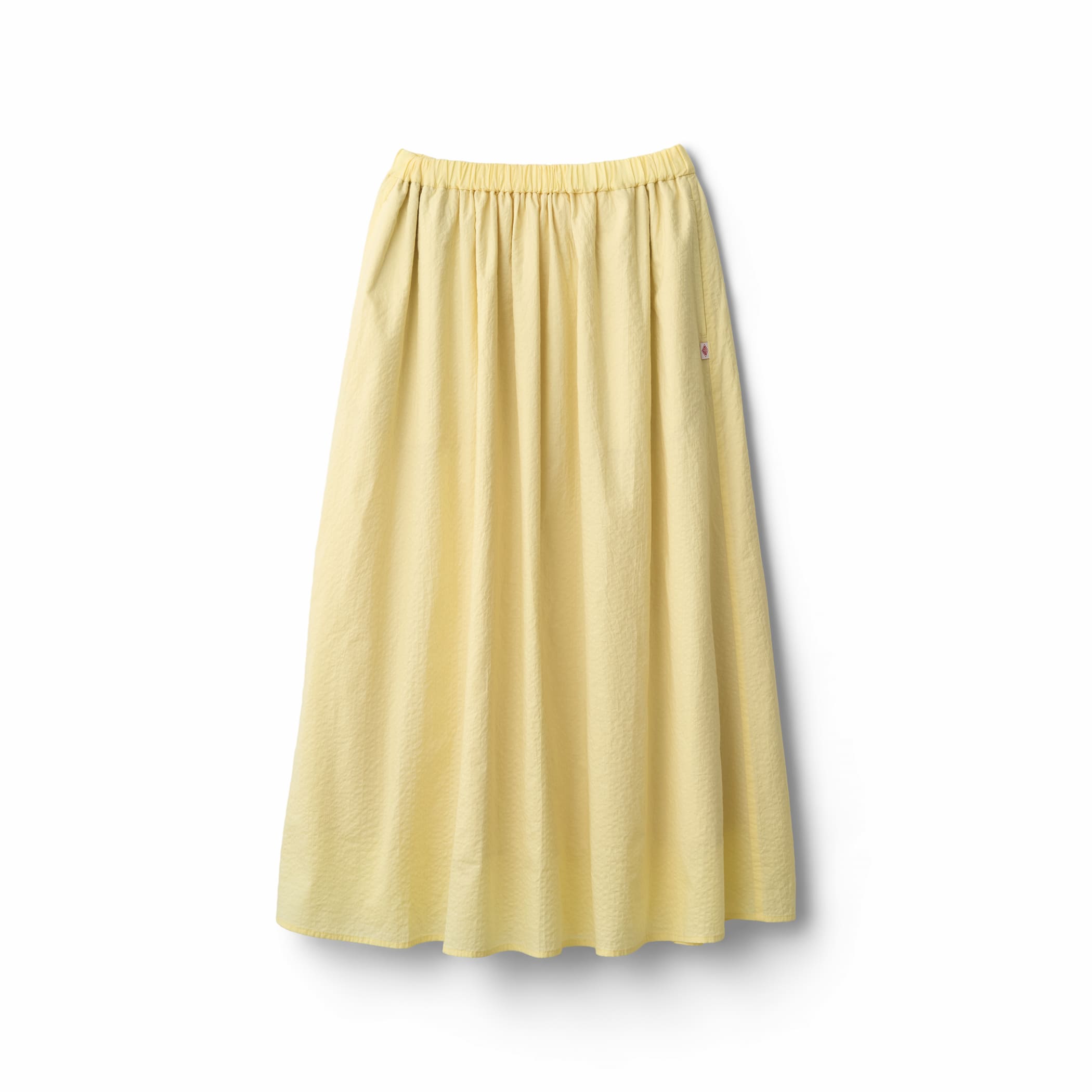 DANTON Women's Seersucker Gather Skirt