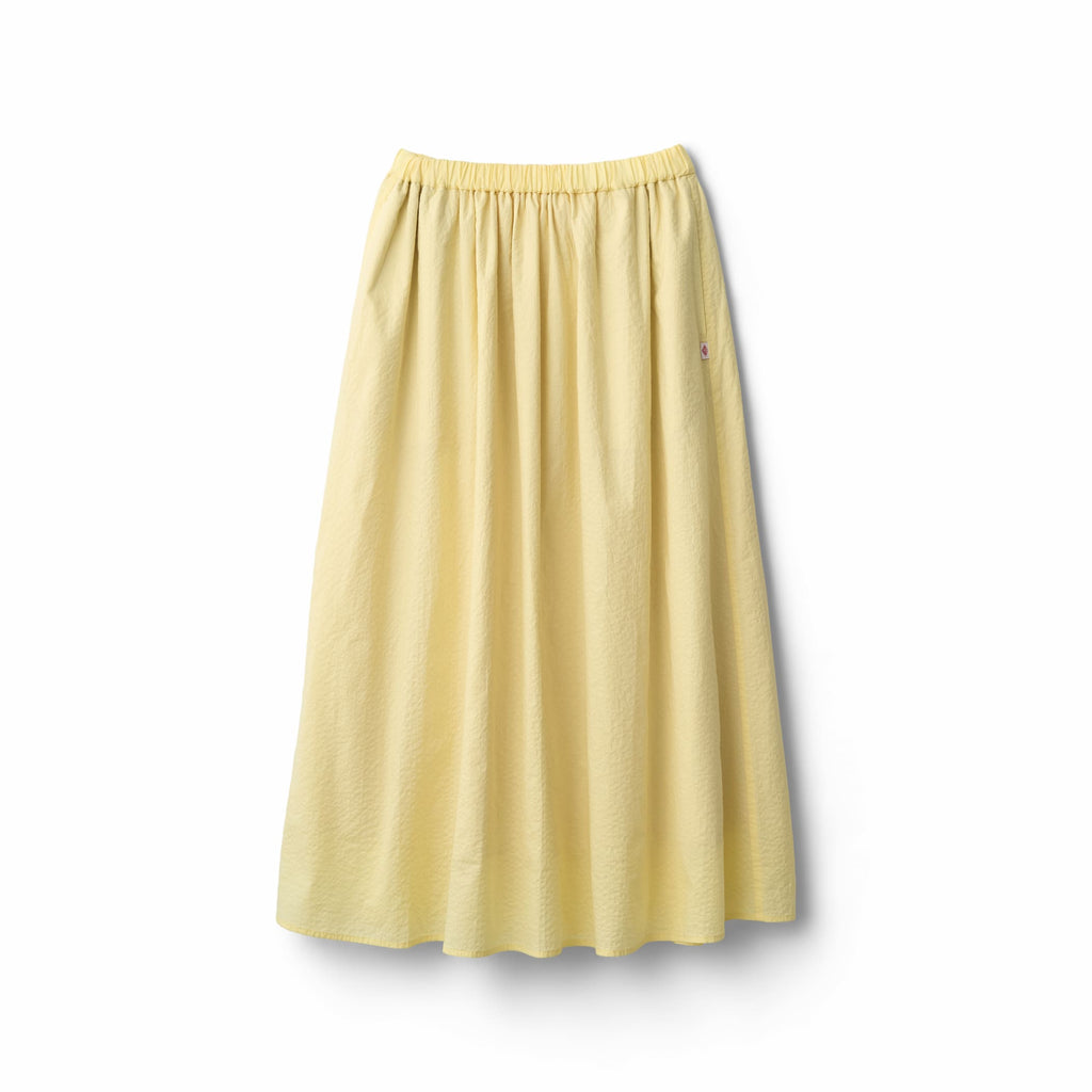 DANTON Women's Seersucker Gather Skirt