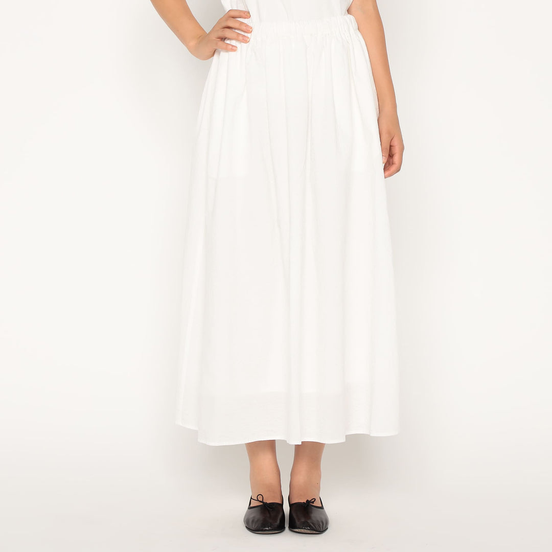 Women's Seersucker Gather Skirt