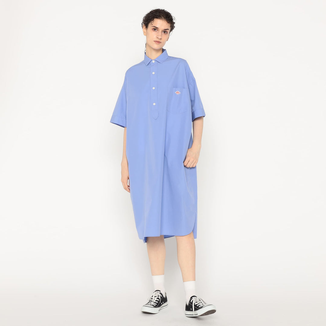 Women's Cotton Poplin Pullover Shirt Dress