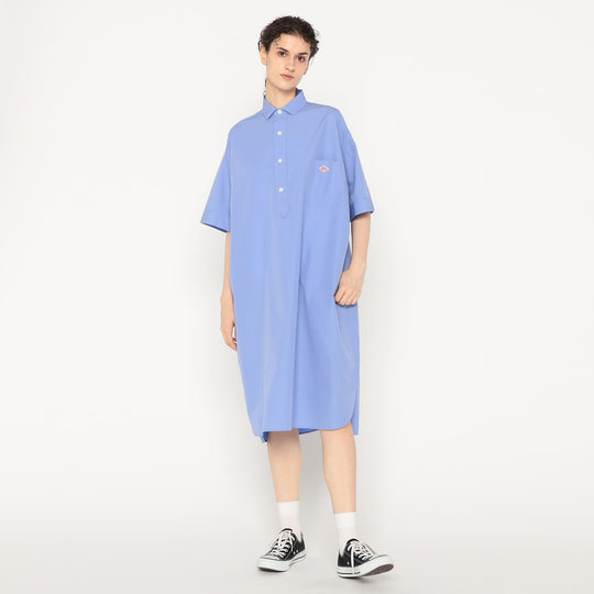 Women's Cotton Poplin Pullover Shirt Dress