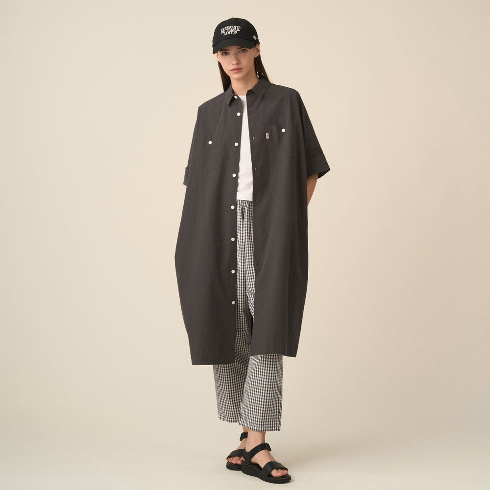 Women's Cotton Poplin Work Shirt Dress