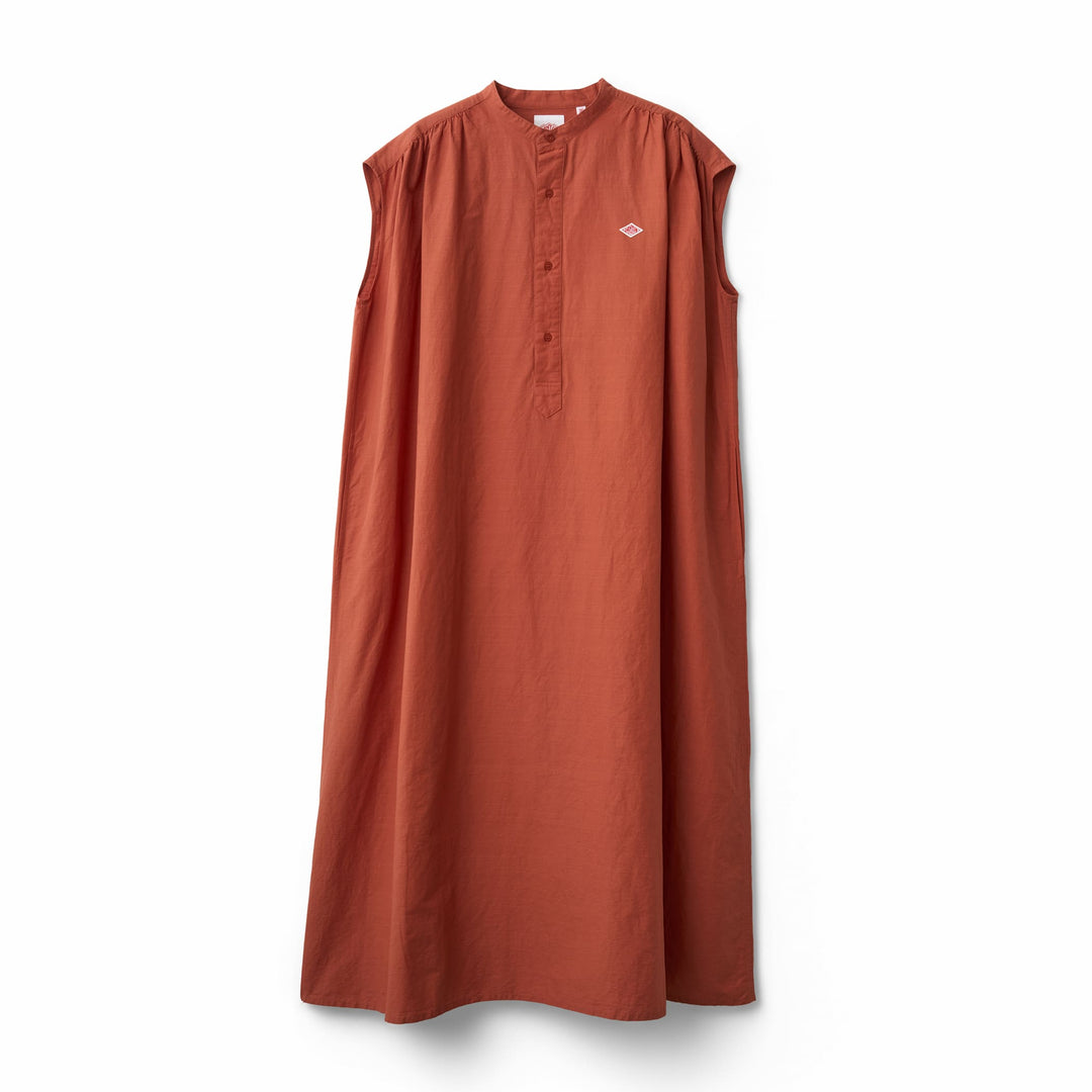 DANTON Women's Cotton Linen Slub Sleeveless Dress DANTON Women's Cotton Linen Slub Sleeveless Dress
