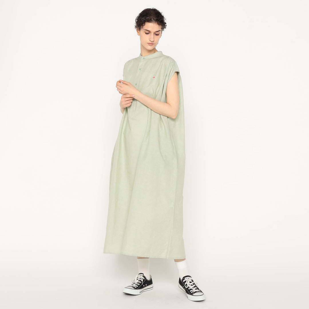 Women's Cotton Linen Slub Sleeveless Dress