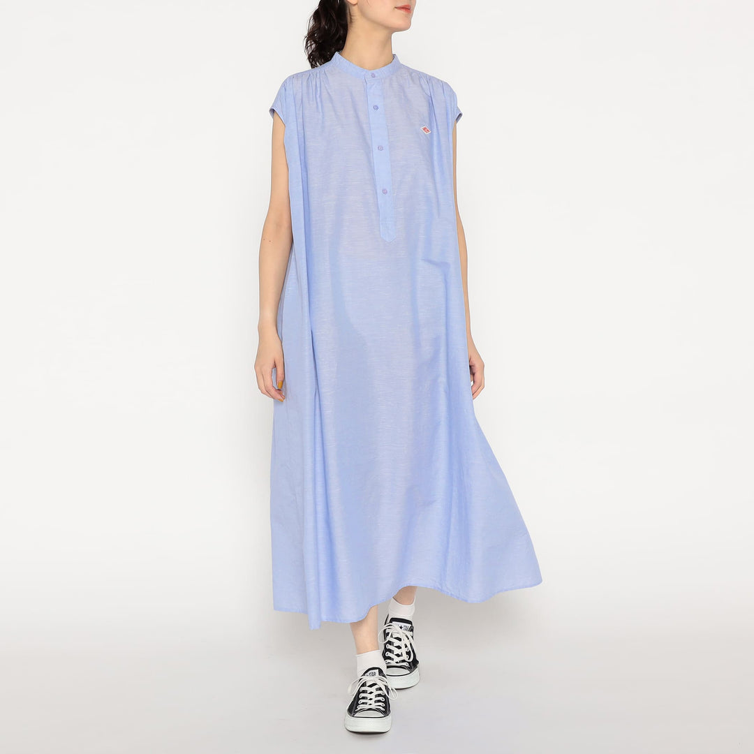 Women's Cotton Linen Slub Sleeveless Dress