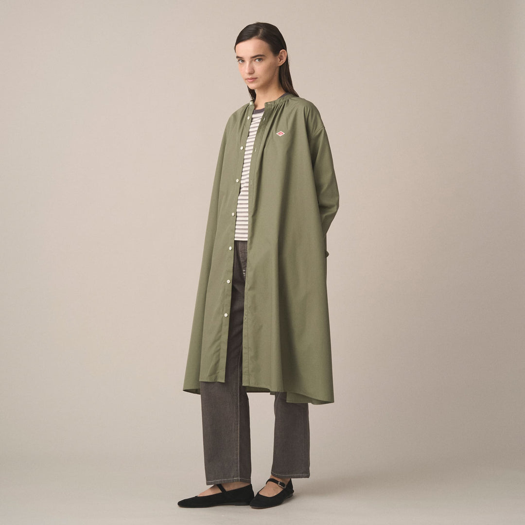 Women's T/C Broadcloth Gathered Shirt Dress