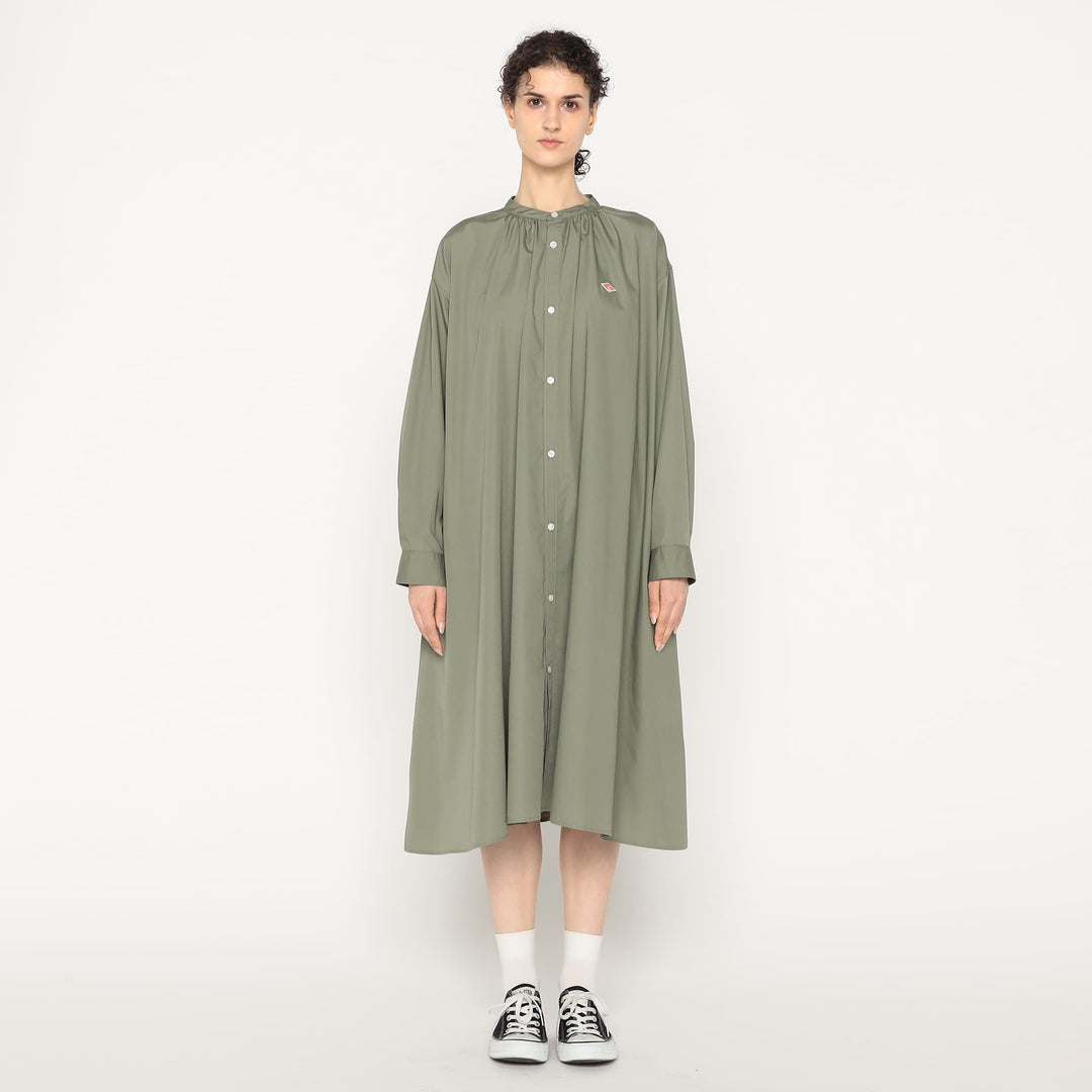Women's T/C Broadcloth Gathered Shirt Dress