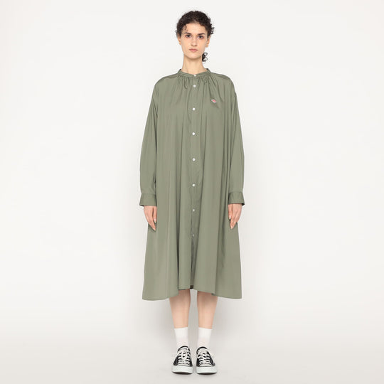 Women's T/C Broadcloth Gathered Shirt Dress