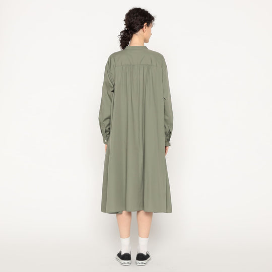 Women's T/C Broadcloth Gathered Shirt Dress