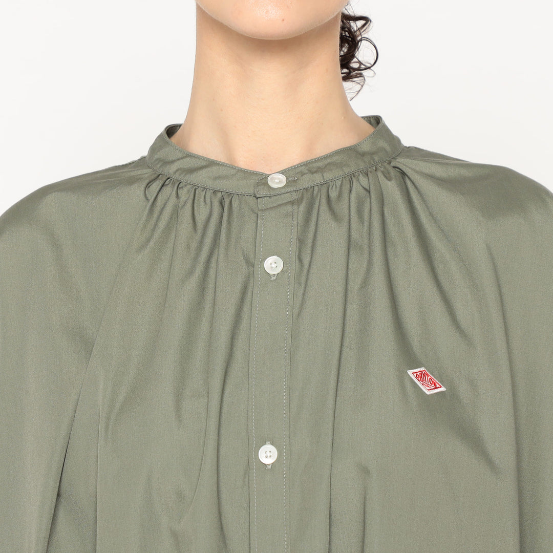 Women's T/C Broadcloth Gathered Shirt Dress