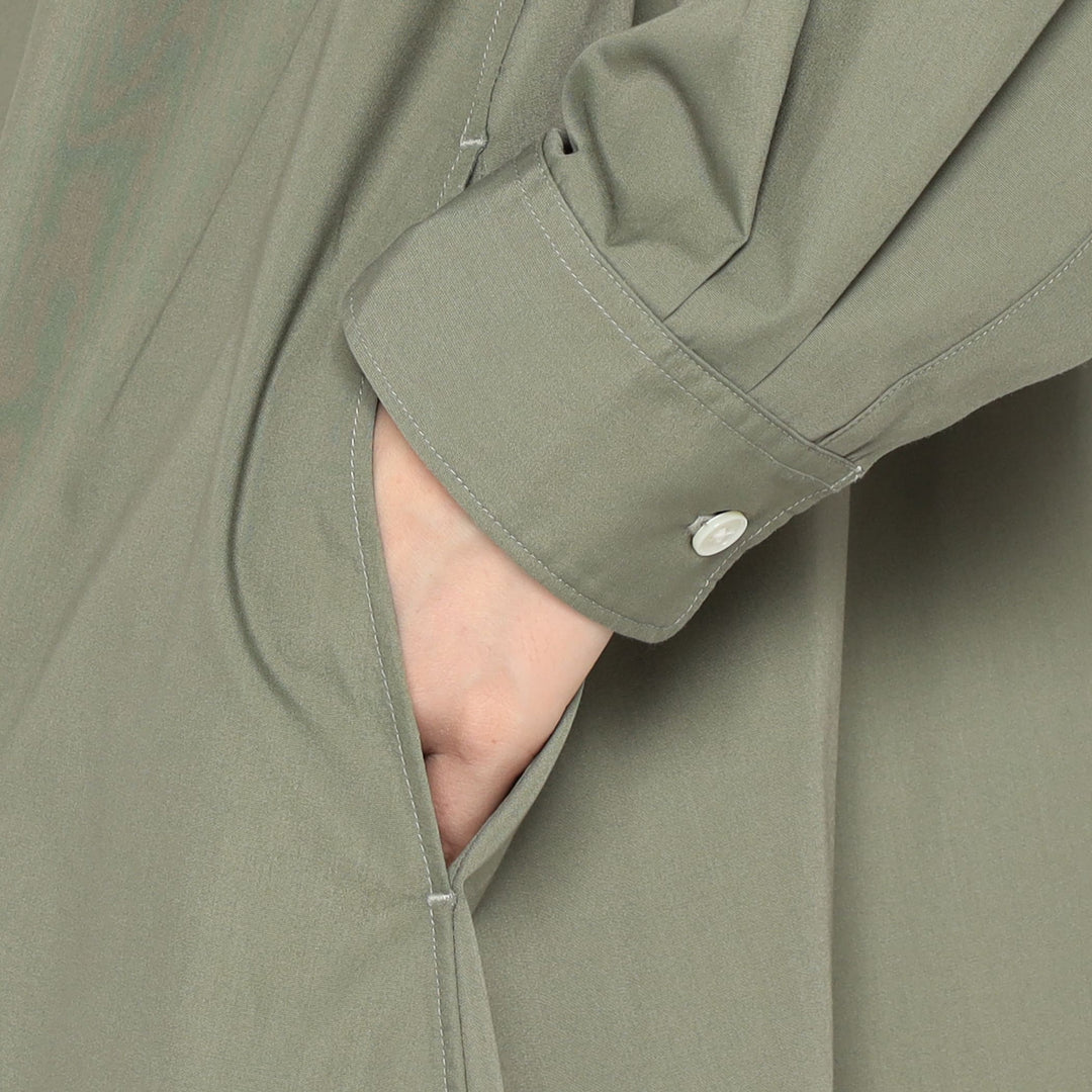 Women's T/C Broadcloth Gathered Shirt Dress