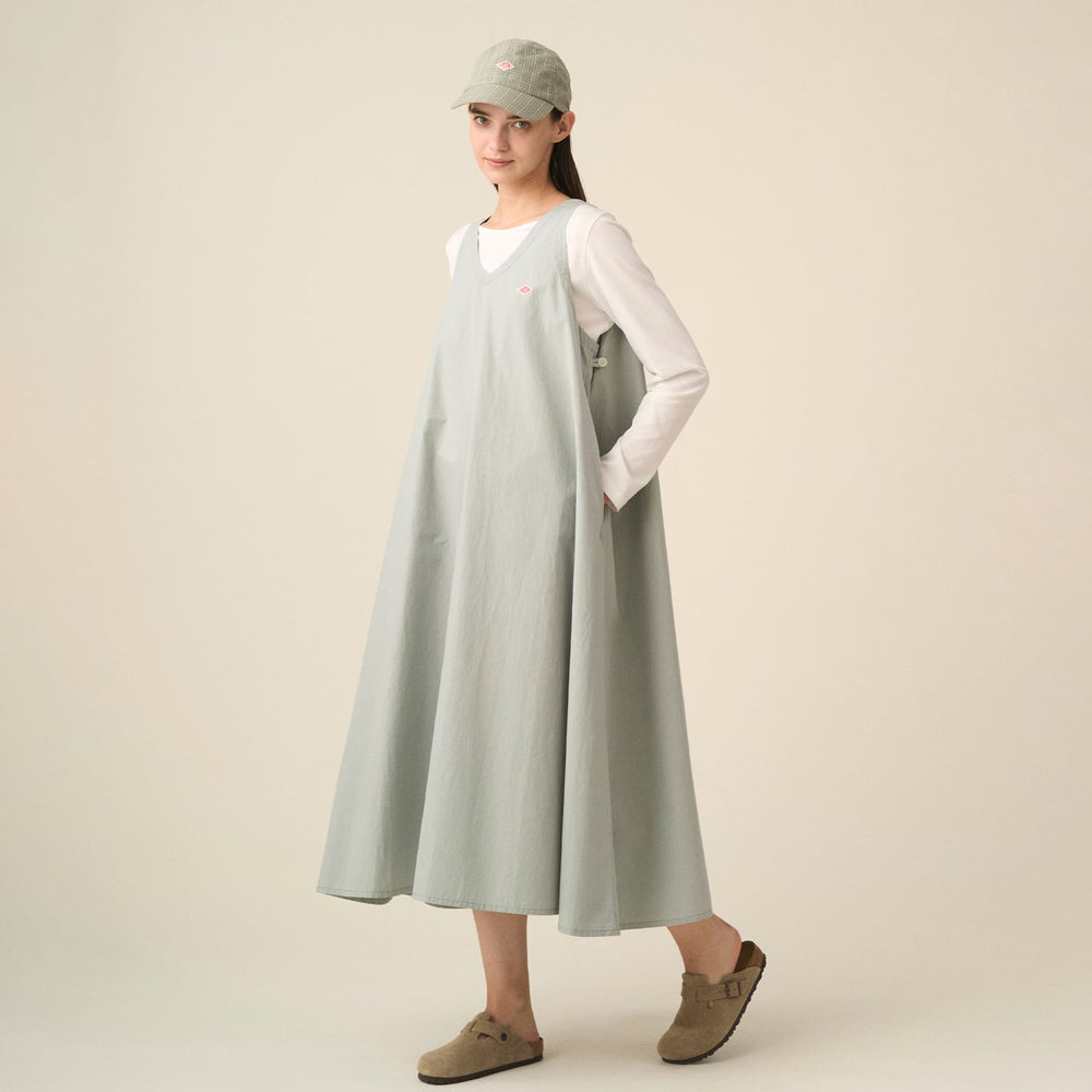 Women's High Count Cotton V Neck Dress