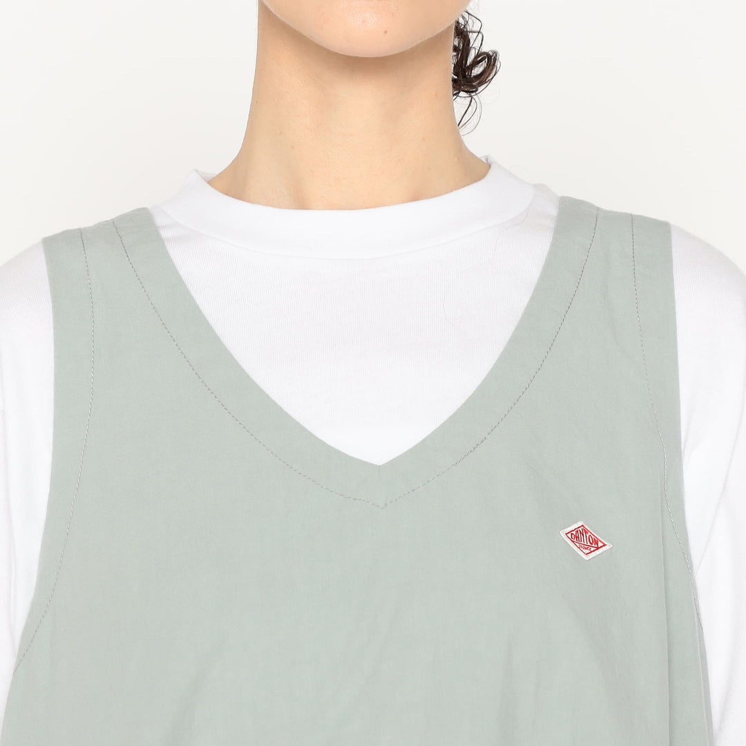 Women's High Count Cotton V Neck Dress