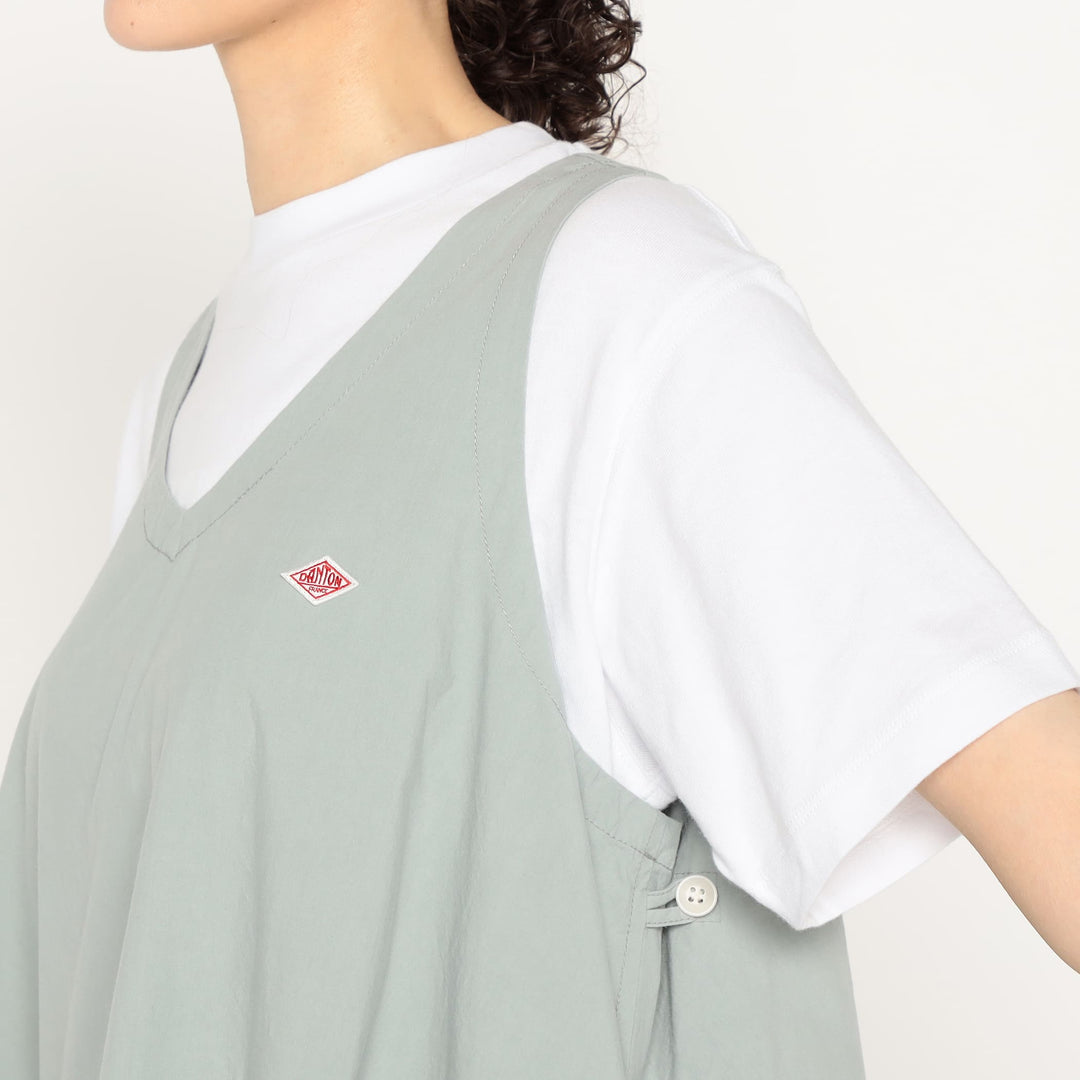 Women's High Count Cotton V Neck Dress