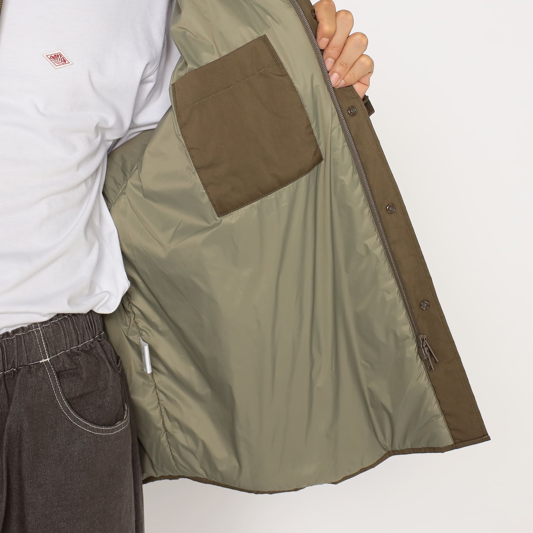 DANTON Men's Insulation Stand Collar Shirt Jacket