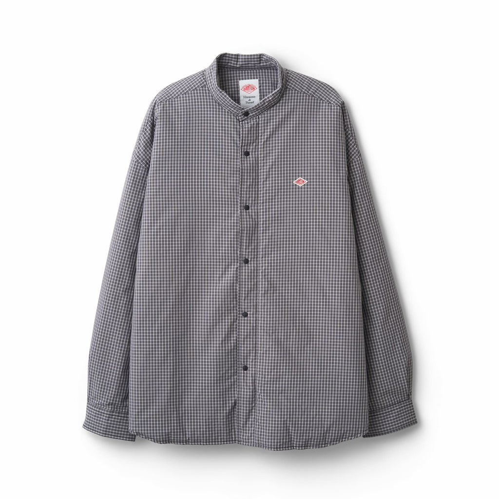 DANTON Men's Insulation Stand Collar Shirt Jacket Plaid