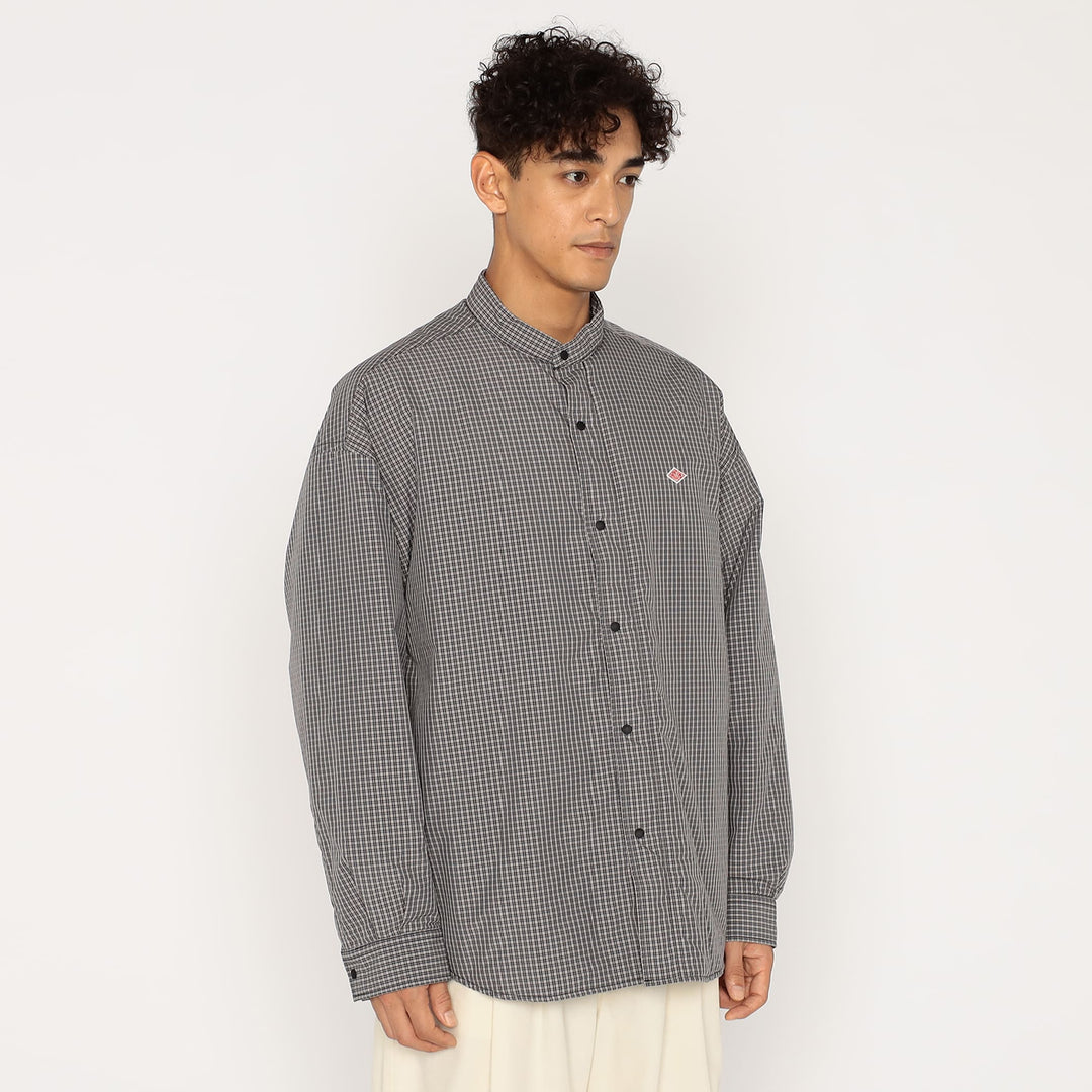 Men's Insulation Stand Collar Shirt Jacket Plaid