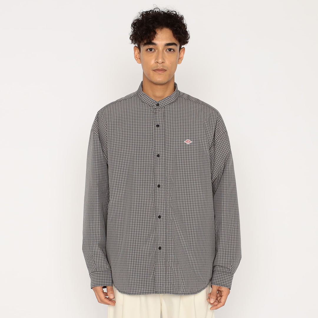 Men's Insulation Stand Collar Shirt Jacket Plaid