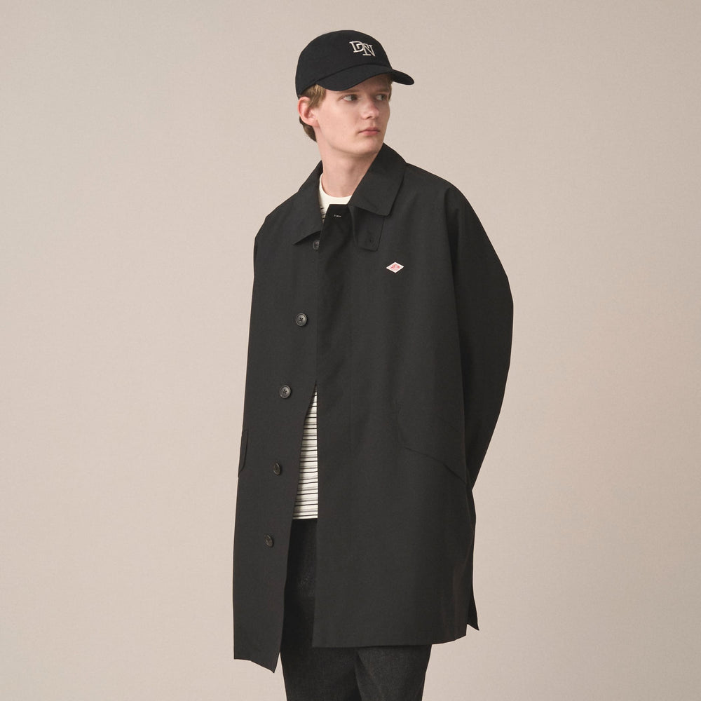 Men's 3-Layer Cloth Balmacaan Mid-length Coat