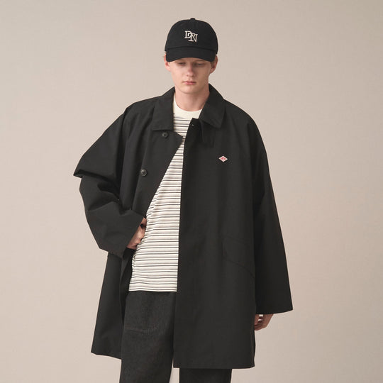 Men's 3-Layer Cloth Balmacaan Mid-length Coat