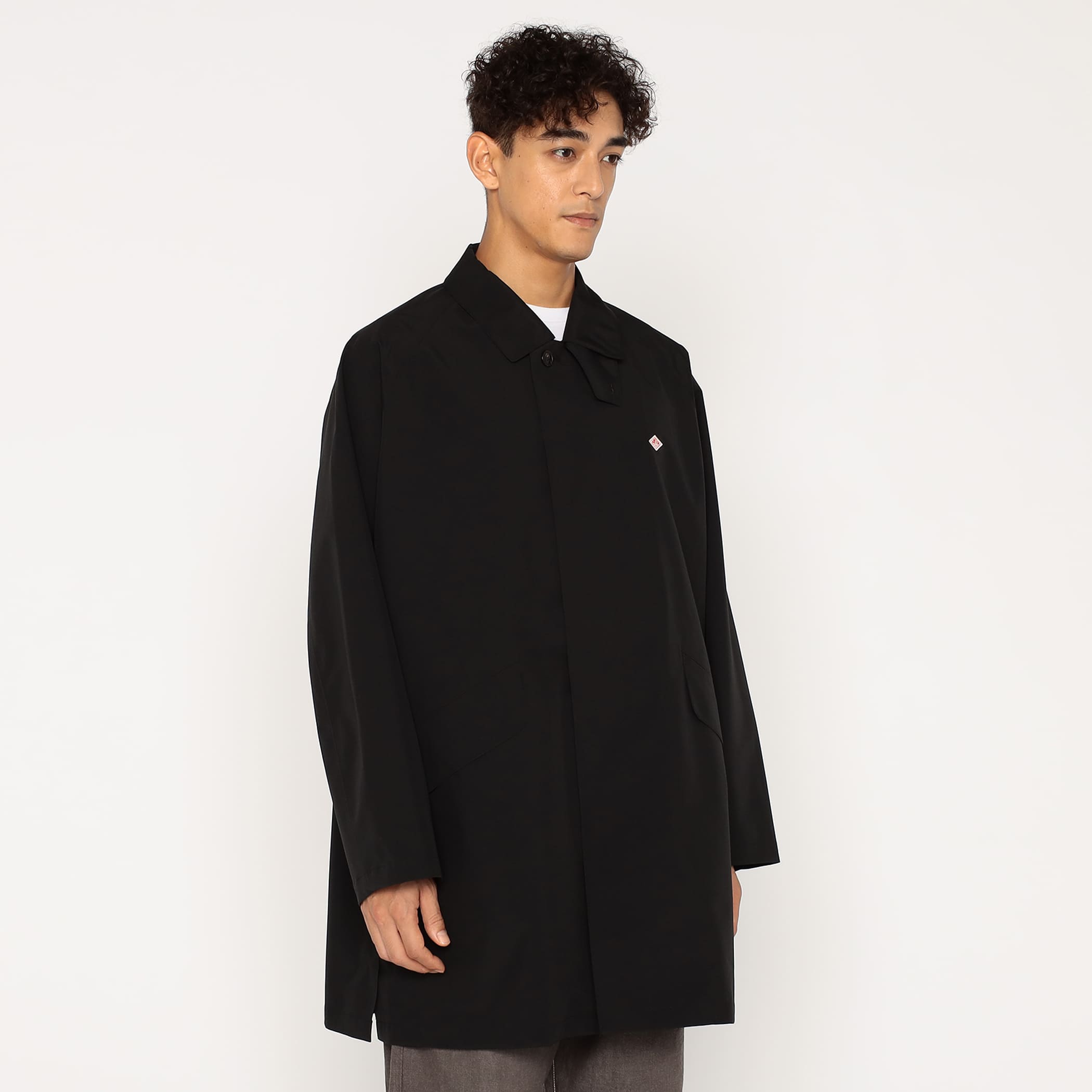 DANTON Men's 3-Layer Cloth Balmacaan Mid-length Coat