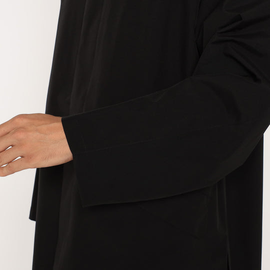 Men's 3-Layer Cloth Balmacaan Mid-length Coat