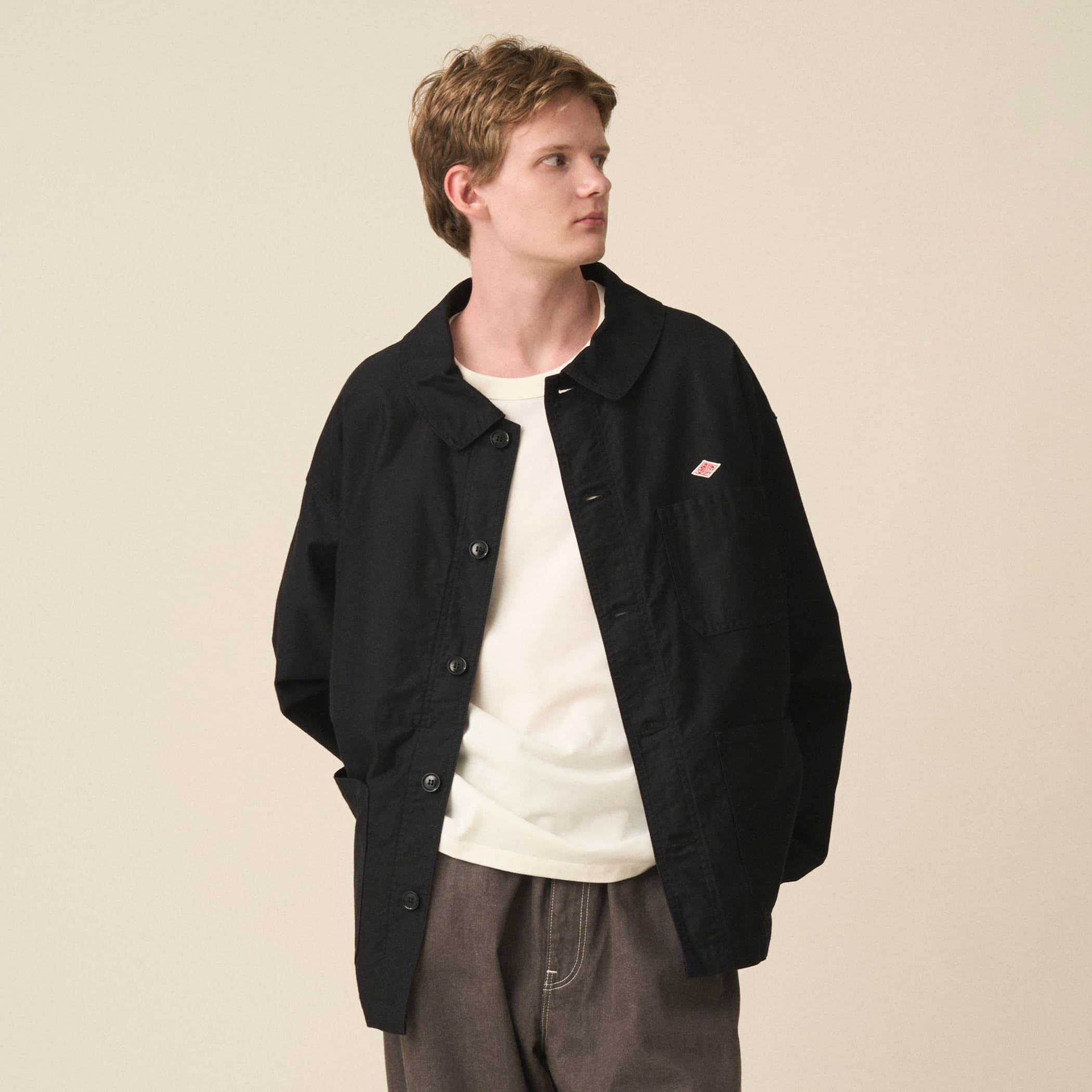 DANTON Men's Moleskin Wide Coverall Jacket