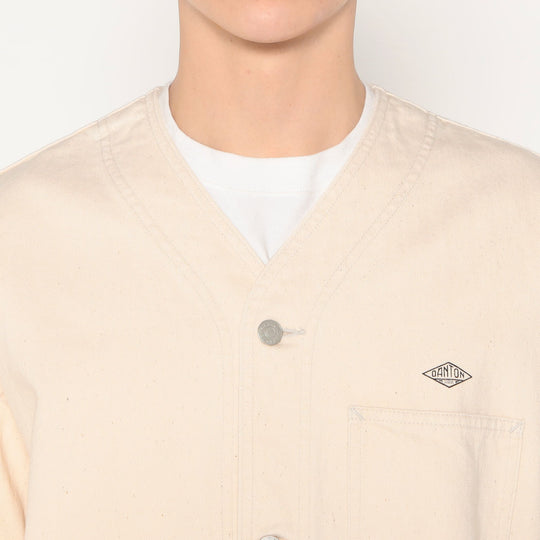 Men's Cotton Drill Collarless Jacket