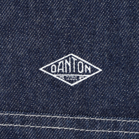 Men's Denim Collarless Jacket