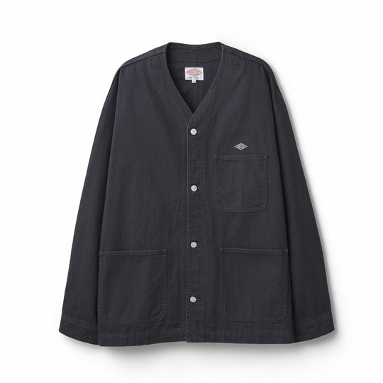 Men's Cotton Drill Collarless Jacket