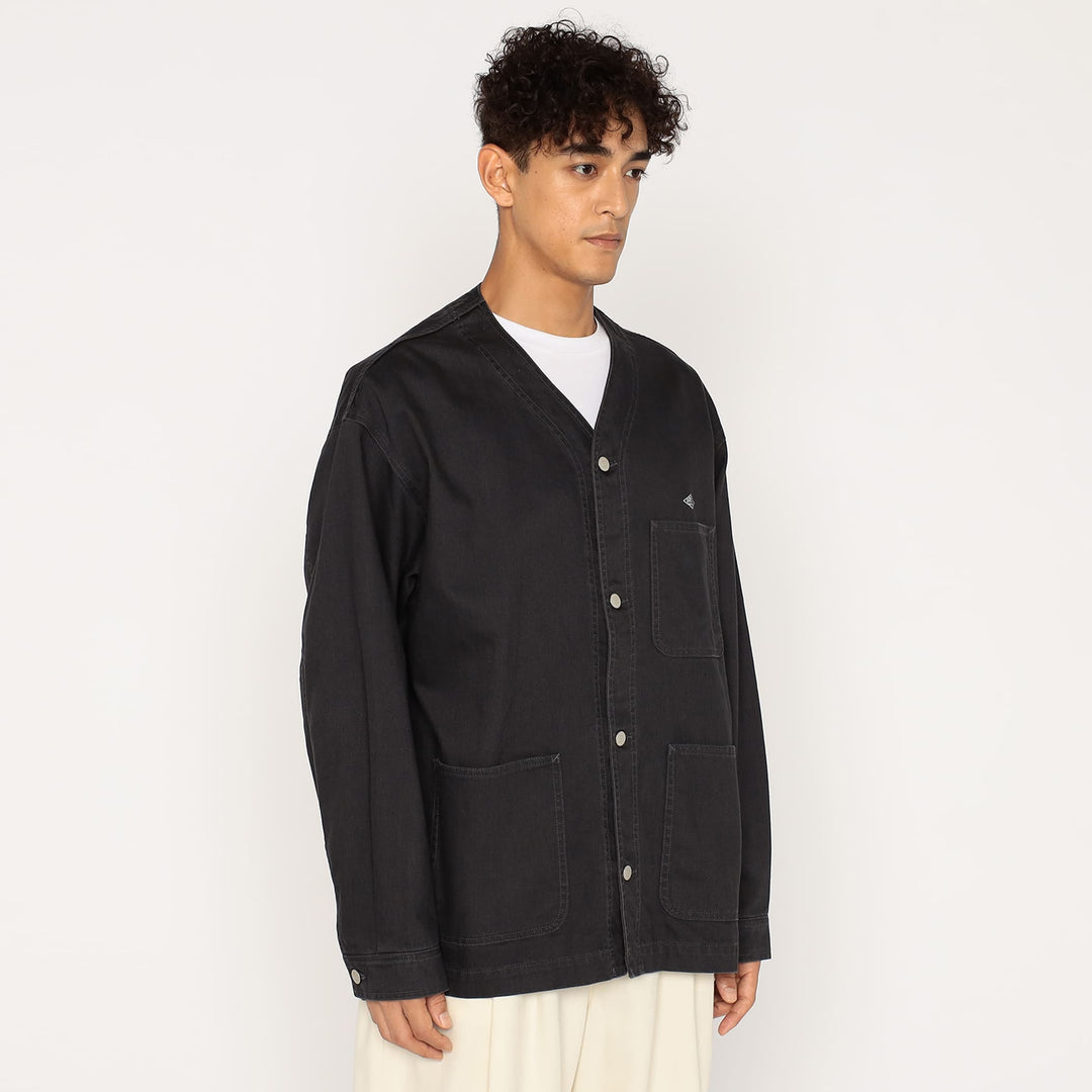 Men's Cotton Drill Collarless Jacket