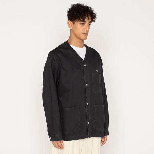 Men's Cotton Drill Collarless Jacket