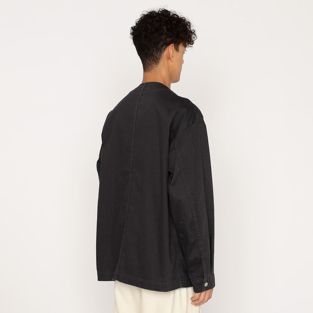 Men's Cotton Drill Collarless Jacket