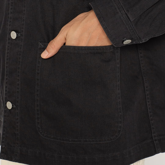 Men's Cotton Drill Collarless Jacket