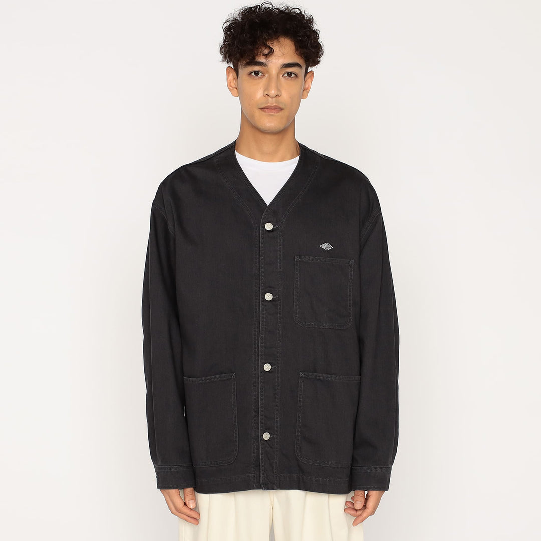 Men's Cotton Drill Collarless Jacket