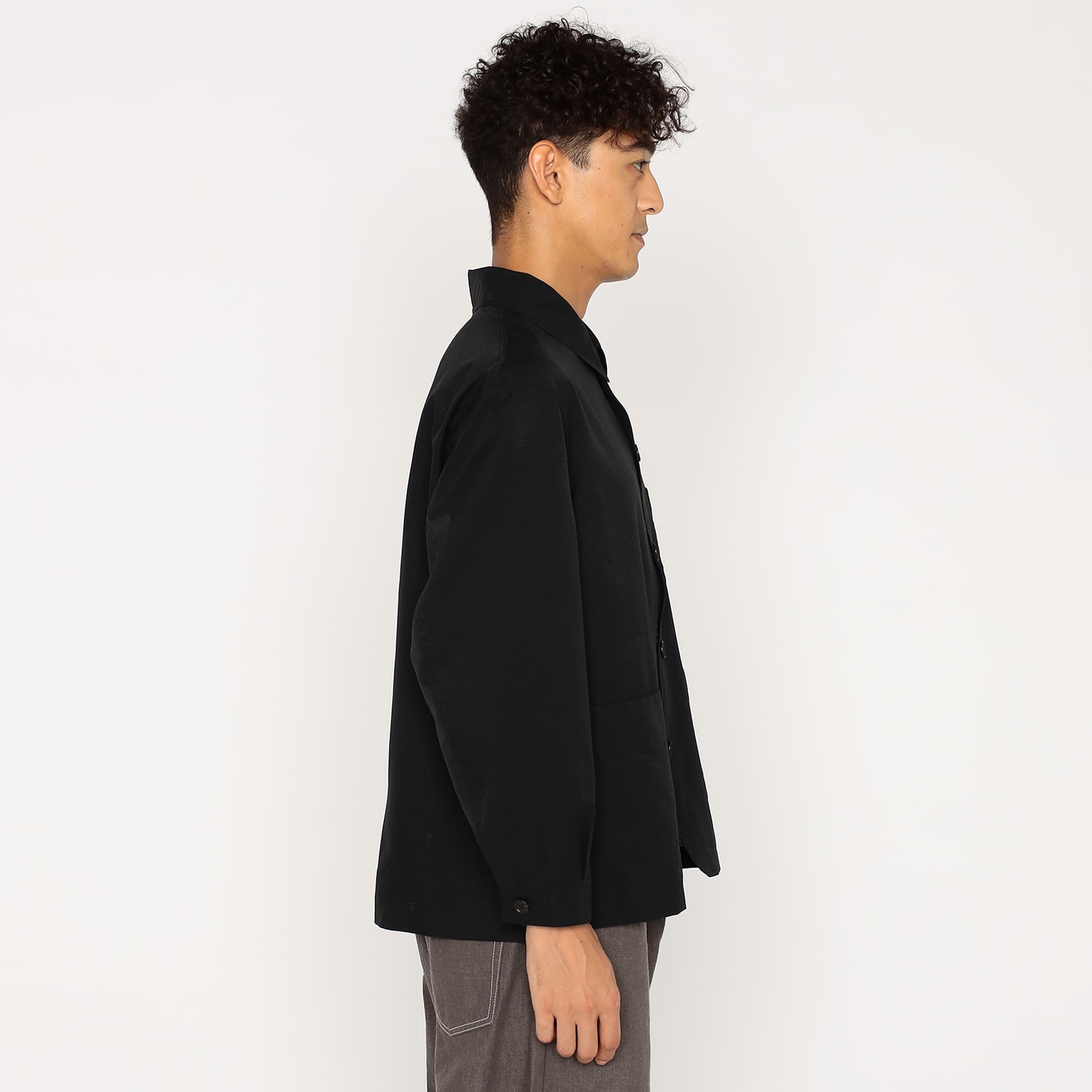 完売品。未使用。DANTON ブラック ジャケット ３８ DANTON Men's DotAir® Long Sleeve Coverall Shirt