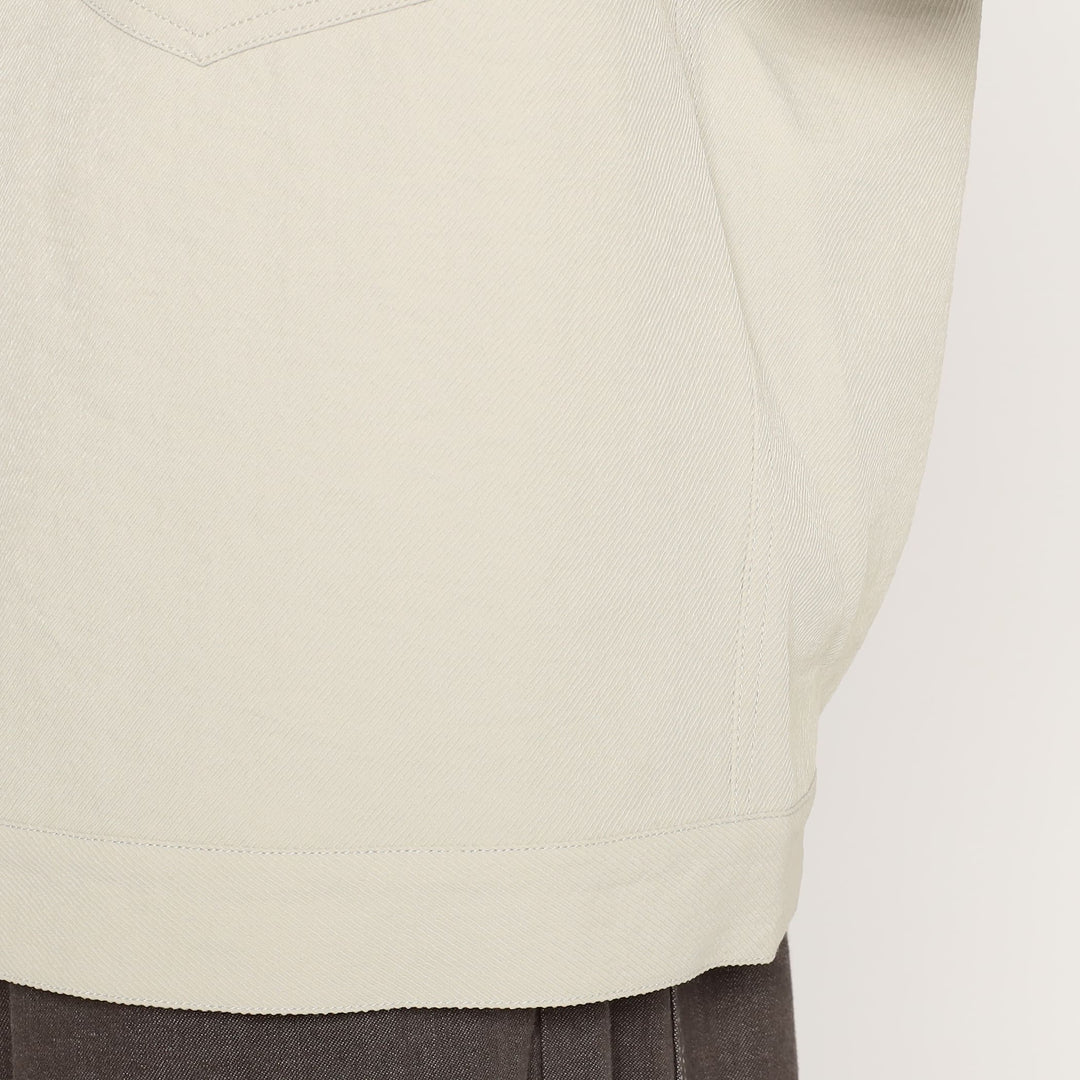 Men's Polyester Twill Jeans Jacket Style Shirt Blouson