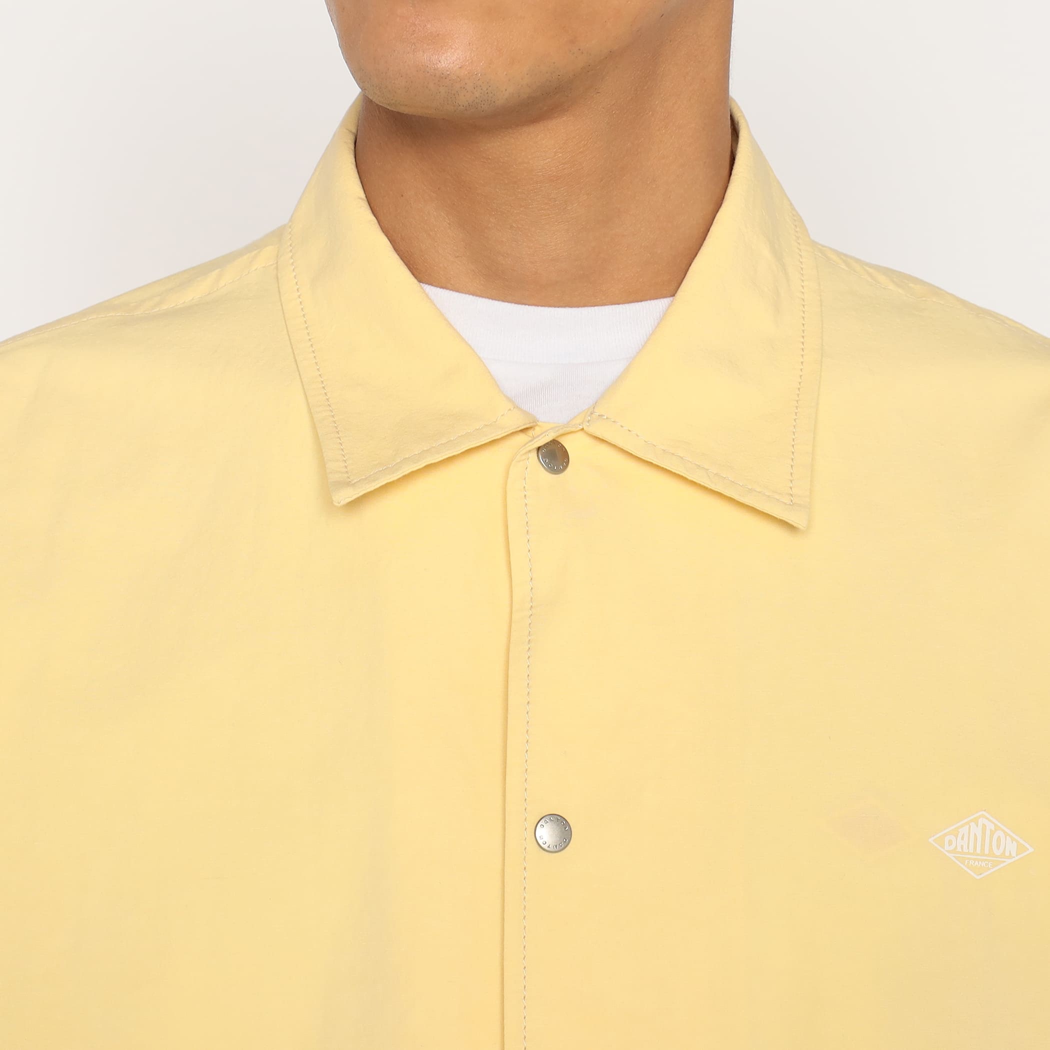 DANTON Men's Cotton Linen Coverall Shirt
