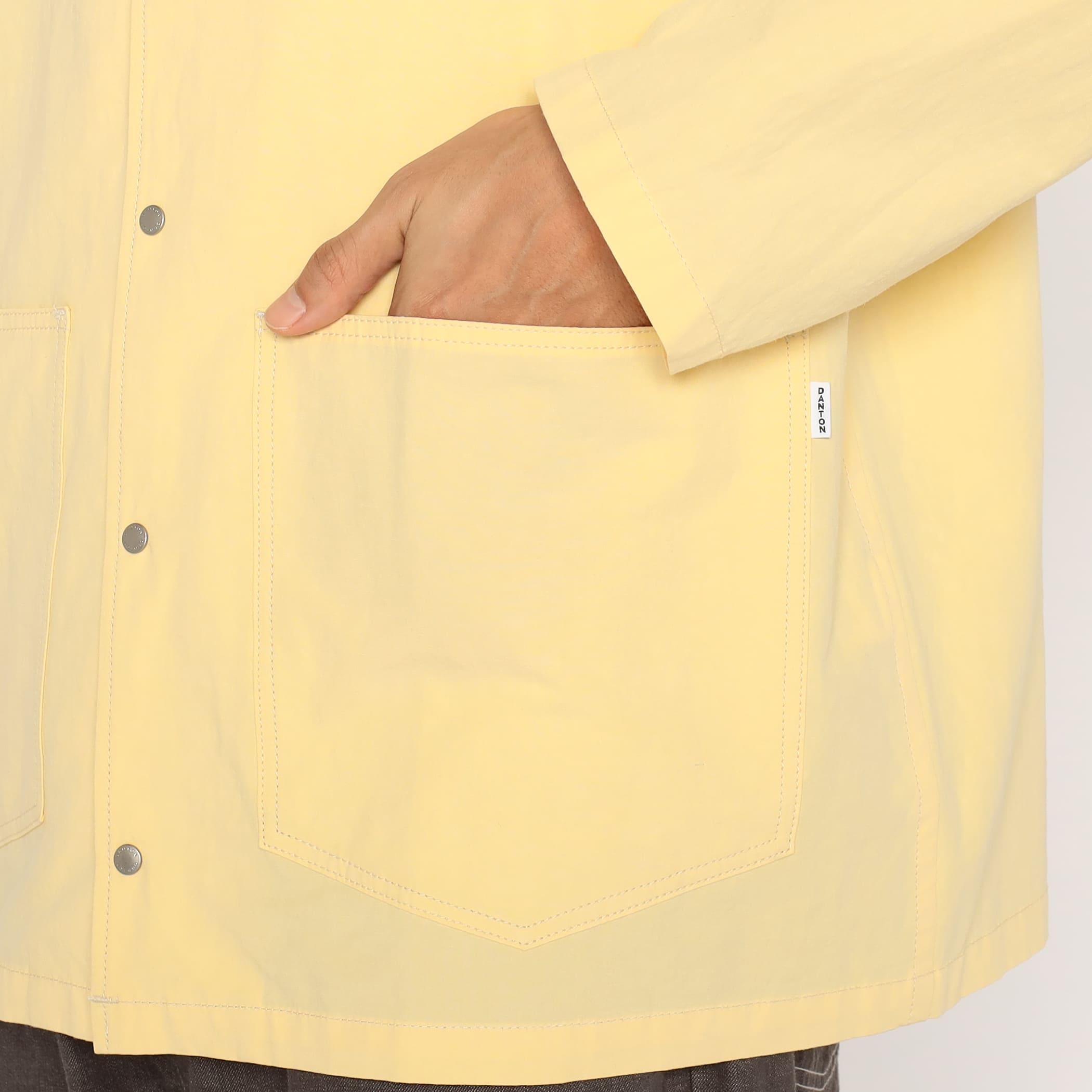 DANTON Men's Cotton Linen Coverall Shirt