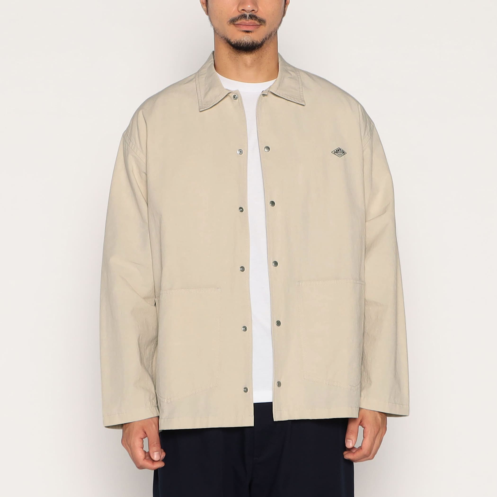 DANTON Men's Cotton Linen Coverall Shirt