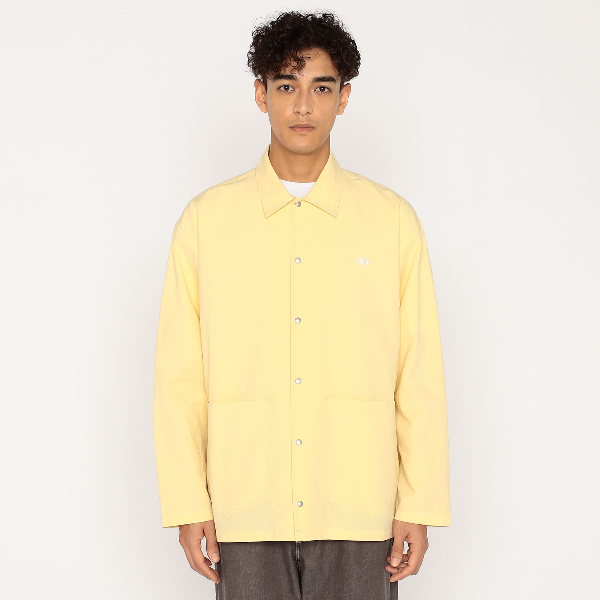 DANTON Men's Cotton Linen Coverall Shirt