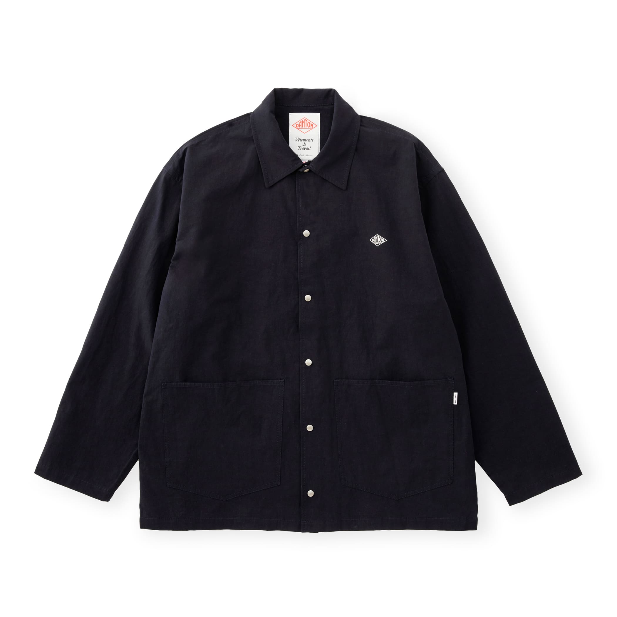 DANTON Men's Cotton Linen Coverall Shirt