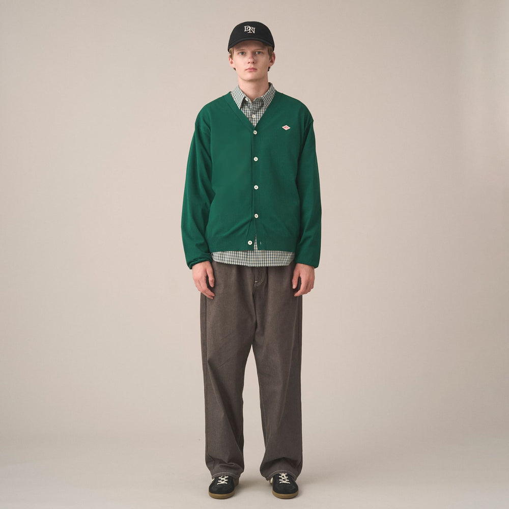 Men's Jersey Knit V-Neck Cardigan