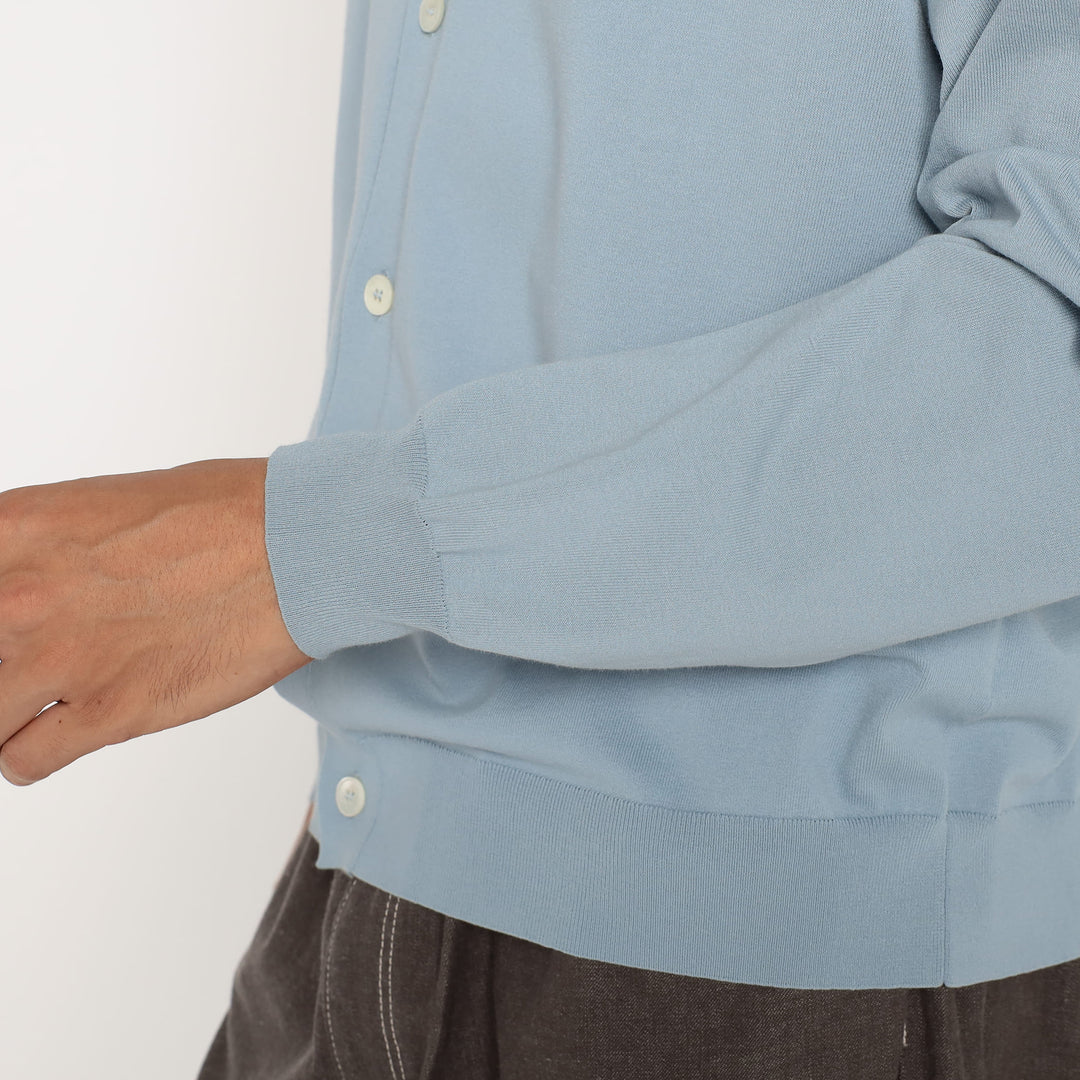 Men's Jersey Knit V-Neck Cardigan