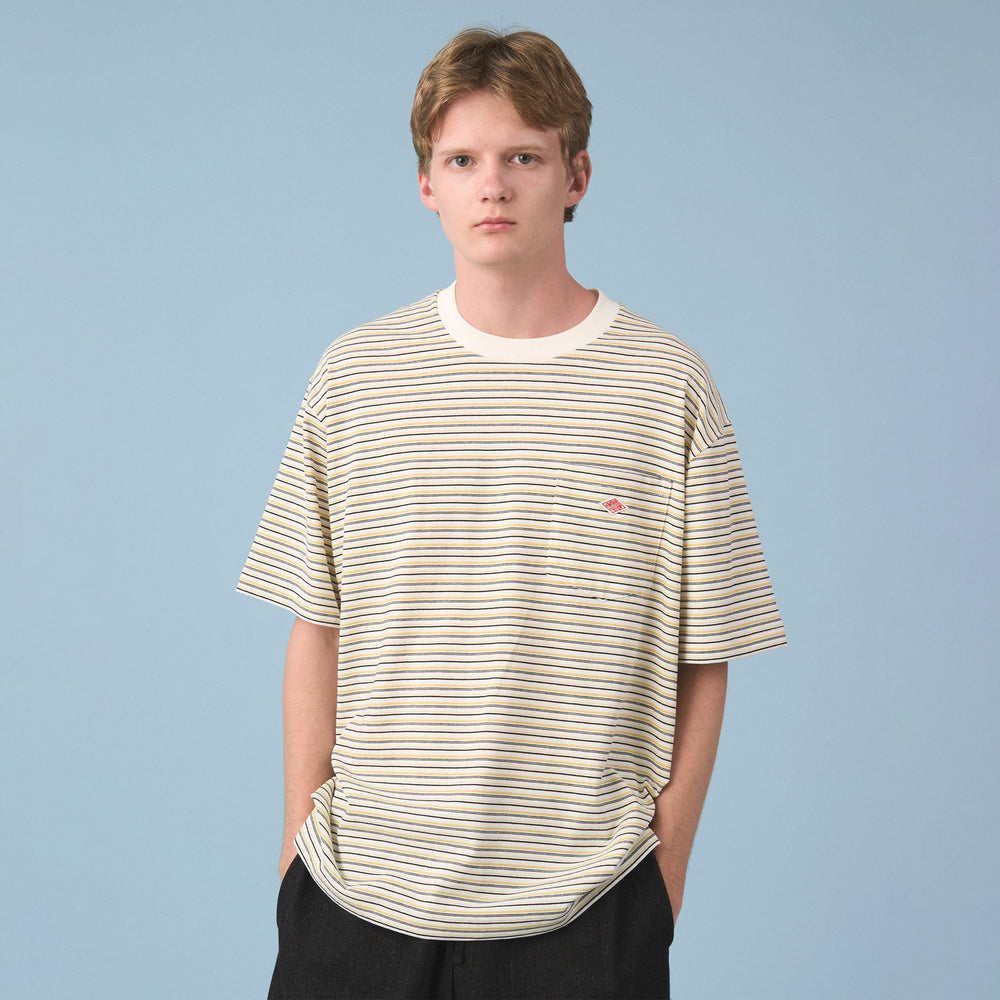 Men's Short Sleeve Pocket T-shirt Stripe