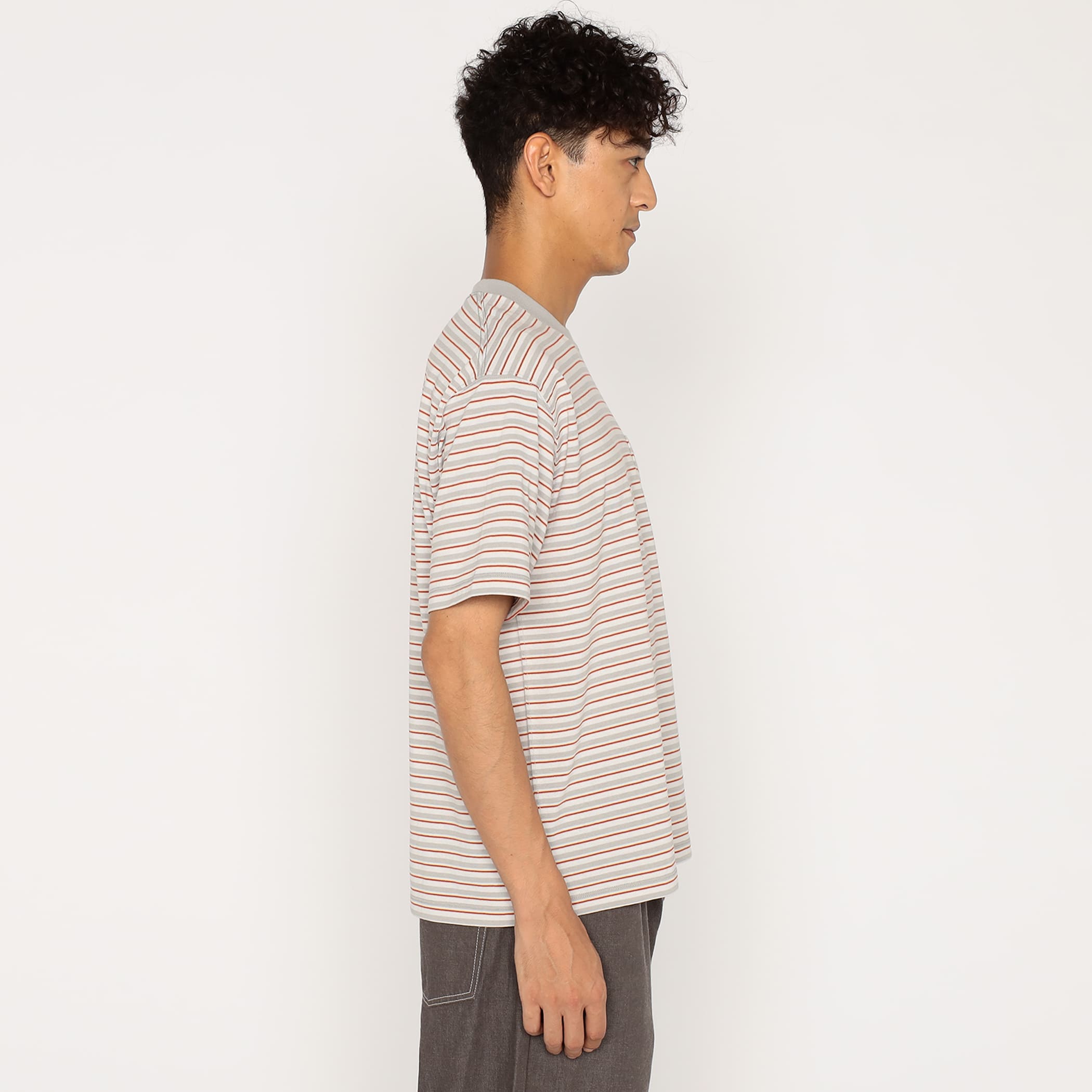 DANTON Men's Short Sleeve Pocket T-shirt Stripe