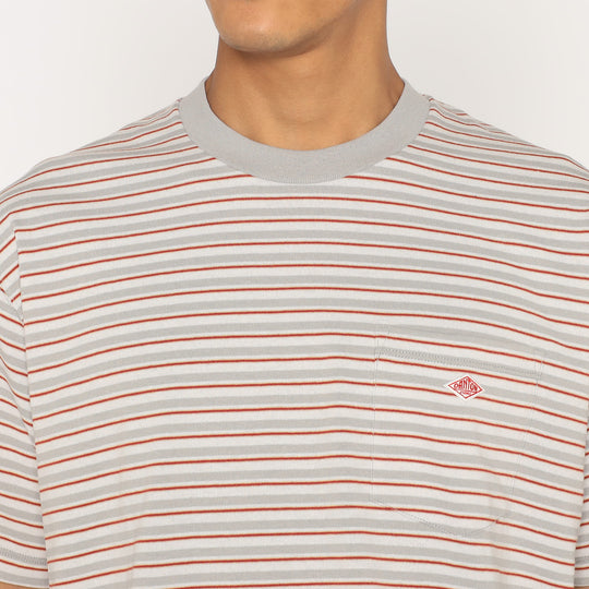 Men's Short Sleeve Pocket T-shirt Stripe