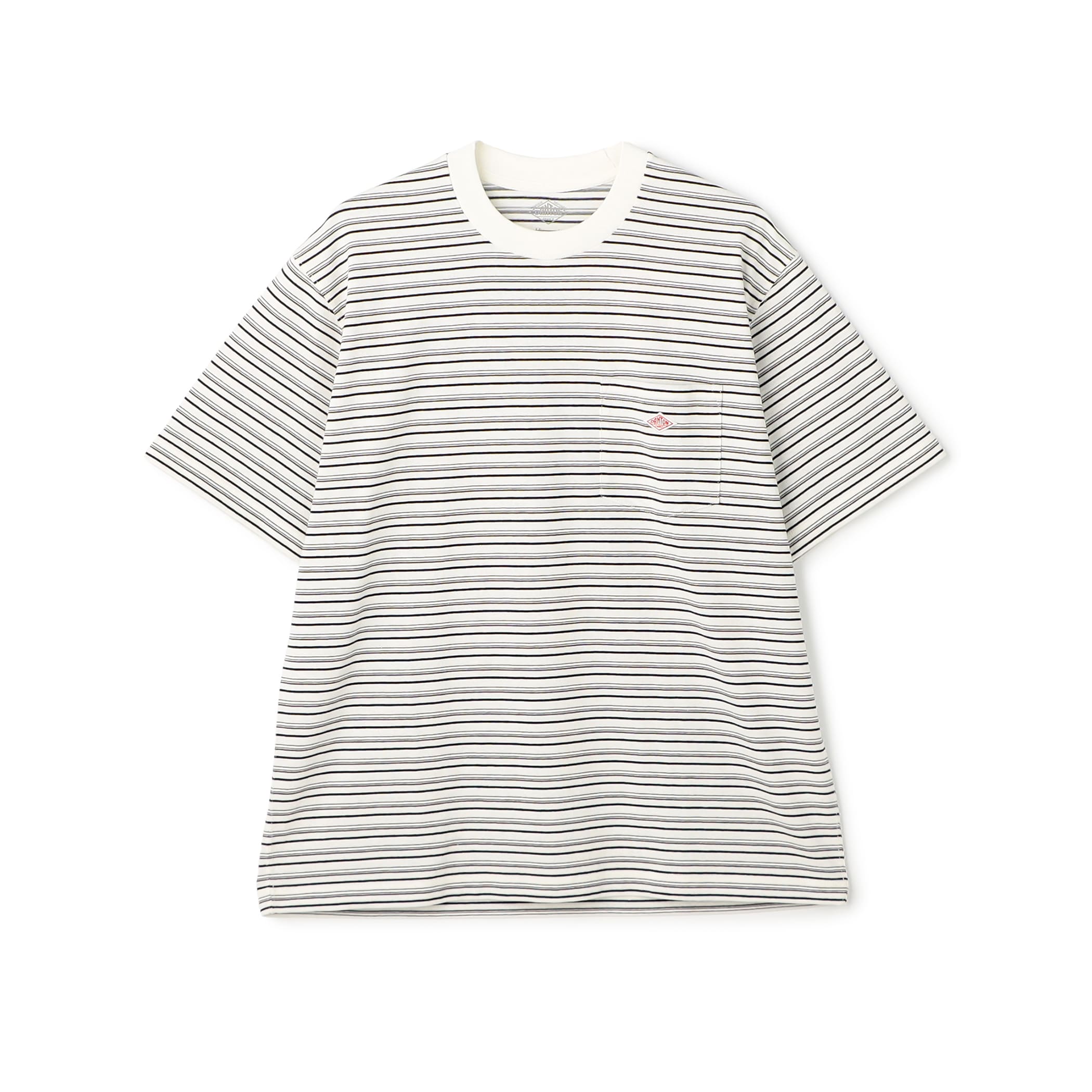 DANTON Men's Short Sleeve Pocket T-shirt Stripe